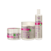 Kit Cachos - Shampoo, Máscara e Ativador de Cachos (3 Itens)